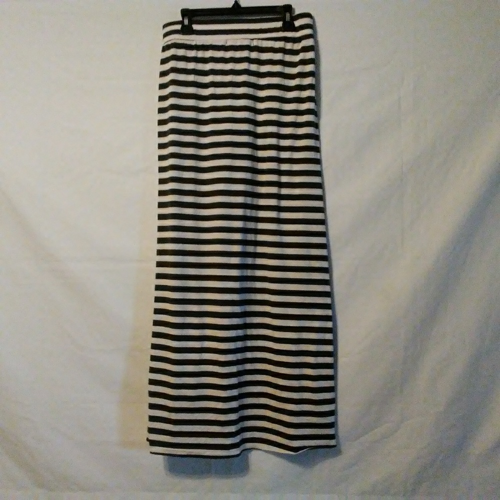 Heart Soul High Low Olive & Oatmeal Maxi Skirt - Picture 6 of 8
